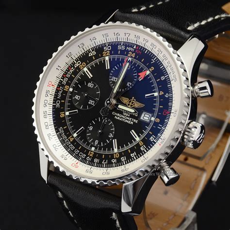 breitling navitimer world black|Breitling Navitimer world a24322 price.